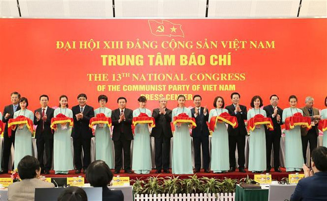 13th National Party Congress press centre opens ảnh 1