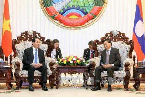 Lao leaders hail significance of Vietnamese President’s State visit ảnh 1