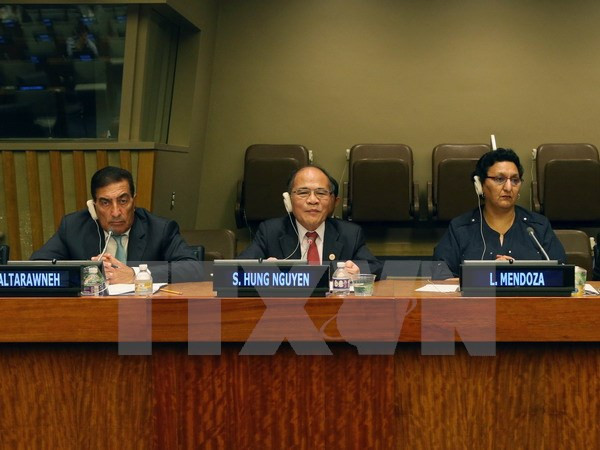 NA leader co-chairs Parliament Speakers Conference discussion ảnh 1