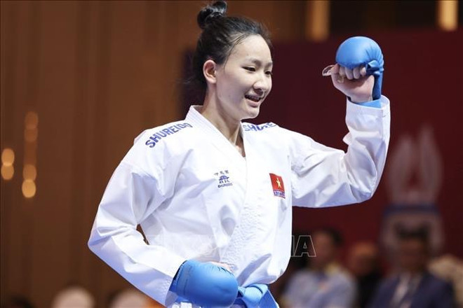 SEA Games 32: Vietnam secures more gold in karate, vovinam events ảnh 1 SEA Games 32: Vietnam secures more gold in karate, vovinam events ảnh 1