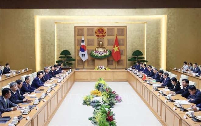 Vietnamese PM meets with RoK President ảnh 1 Vietnamese PM meets with RoK President ảnh 1