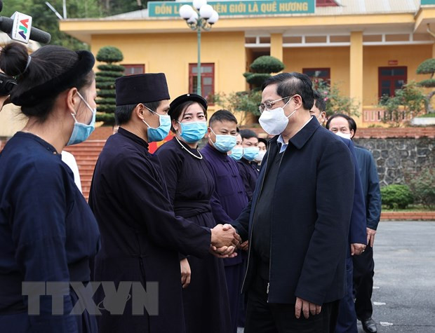 PM pays working trips to Cao Bang’s Trung Khanh district ảnh 1