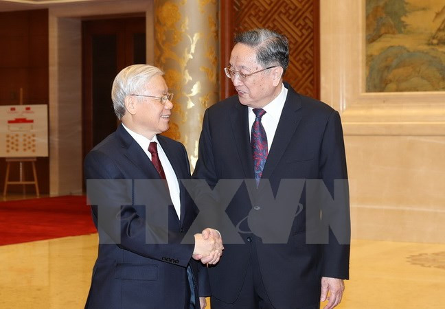Chinese senior officials hail visit by Vietnam’s Party leader ảnh 1 Chinese senior officials hail visit by Vietnam’s Party leader ảnh 1