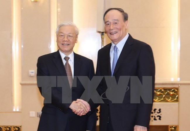 Chinese senior officials hail visit by Vietnam’s Party leader ảnh 2 Chinese senior officials hail visit by Vietnam’s Party leader ảnh 2