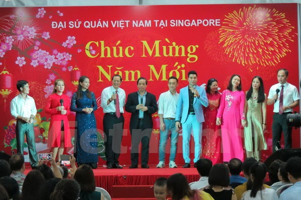 Vietnamese expats in Singapore gather to celebrate Tet ảnh 1 Vietnamese expats in Singapore gather to celebrate Tet ảnh 1