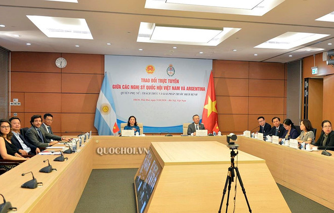 Vietnam, Argentina’s lawmakers discuss women’s rights in time of COVID-19 ảnh 1 Vietnam, Argentina’s lawmakers discuss women’s rights in time of COVID-19 ảnh 1