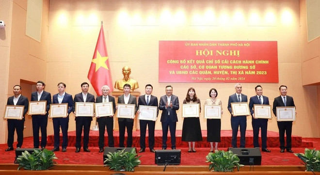 Hanoi announces Public Administration Reform Index 2023 ảnh 1