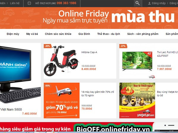 50,000 products on sale for online shopping day ảnh 1 50,000 products on sale for online shopping day ảnh 1