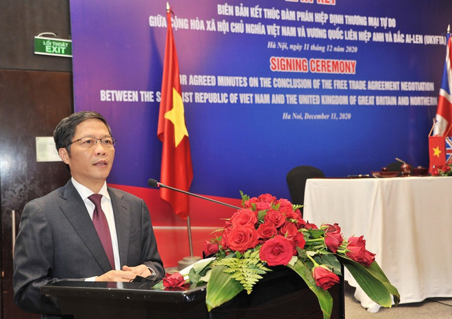 Vietnam, UK issue joint statement concluding free trade negotiations ảnh 1