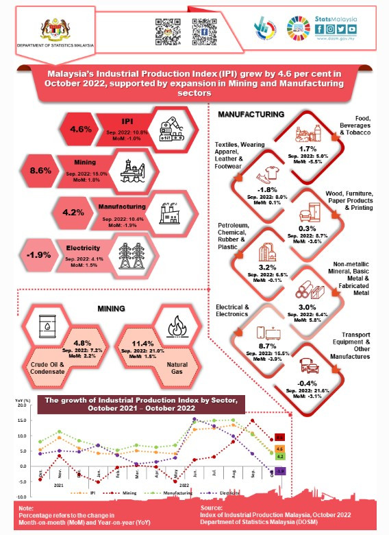Malaysia’s IPI up 4.6% in October ảnh 1