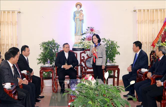 Christmas greetings sent to Catholics in Nam Dinh ảnh 1 Christmas greetings sent to Catholics in Nam Dinh ảnh 1