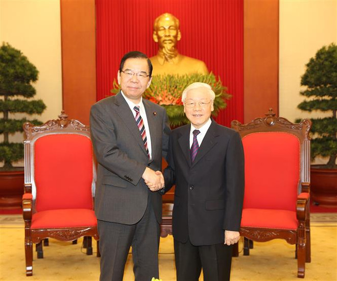 Party chief hosts Communist Party of Japan leader ảnh 1 Party chief hosts Communist Party of Japan leader ảnh 1