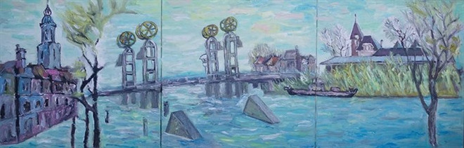 Vietnamese paintings exhibited in Netherlands ảnh 1