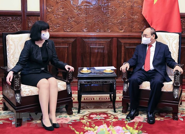 President Nguyen Xuan Phuc hosts foreign ambassadors ảnh 4