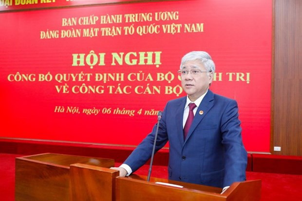 Party Delegation of Vietnam Fatherland Front has new chief ảnh 1 Party Delegation of Vietnam Fatherland Front has new chief ảnh 1