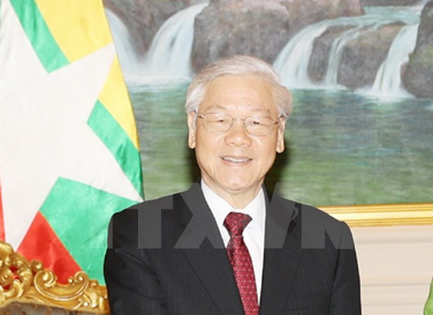 VN expands multi-faceted cooperation with Myanmar: Party leader ảnh 1