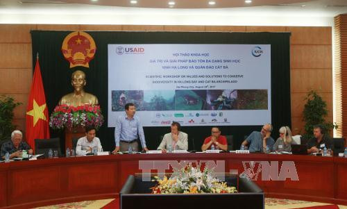 Workshop seeks to conserve biodiversity of Ha Long Bay, Cat Ba archipelago ảnh 1