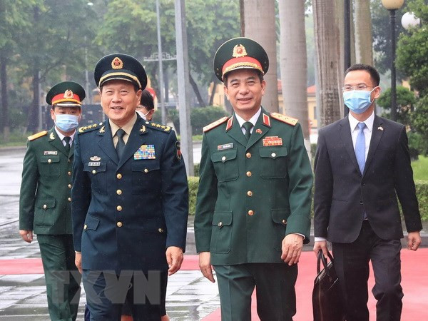Vietnamese, Chinese defence ministers hold talks in Hanoi ảnh 1 Vietnamese, Chinese defence ministers hold talks in Hanoi ảnh 1