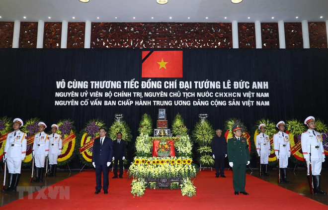 Funeral Board, family of former President Le Duc Anh offer thanks ảnh 1 Funeral Board, family of former President Le Duc Anh offer thanks ảnh 1