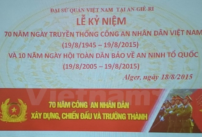Vietnam police’s 70th birthday marked in India, Algeria ảnh 1