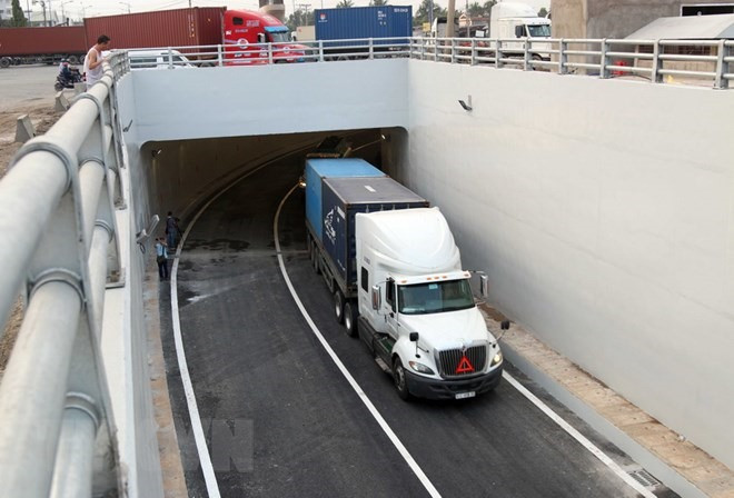 Cat Lai Port tunnel in HCM City opens to traffic ảnh 1 Cat Lai Port tunnel in HCM City opens to traffic ảnh 1