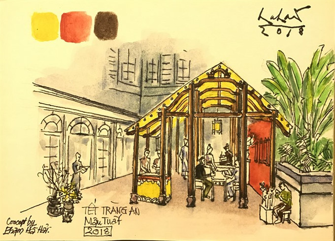 Metropole recreates Hanoian old market ảnh 1