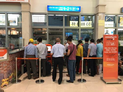 Jetstar Pacific installs check-in kiosks at airport ảnh 1 Jetstar Pacific installs check-in kiosks at airport ảnh 1