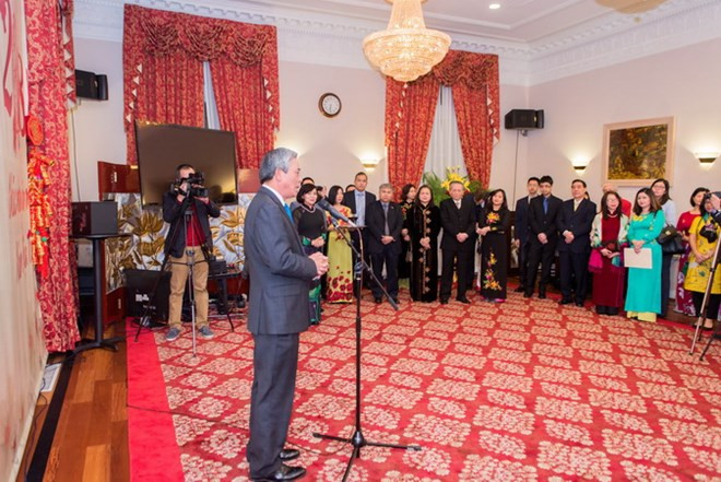Vietnamese expats in US, UK celebrate Tet ảnh 1 Vietnamese expats in US, UK celebrate Tet ảnh 1