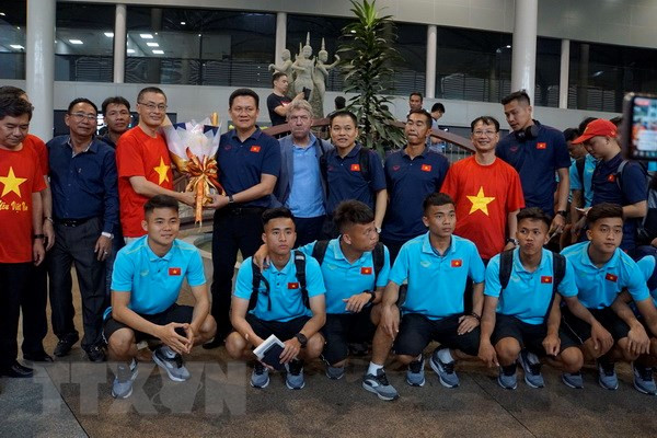 Vietnam’s U22 team arrives in Cambodia for regional champs ảnh 1 Vietnam’s U22 team arrives in Cambodia for regional champs ảnh 1