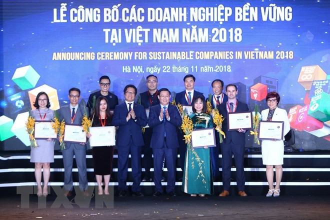 Vietnam announces top 100 sustainable enterprises in 2018 ảnh 1