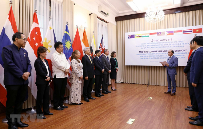 Vietnam presents medical supplies to eight countries ảnh 1