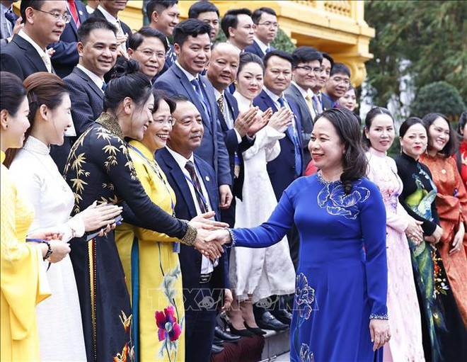Acting President meets members of young entrepreneurs’ association ảnh 1 Acting President meets members of young entrepreneurs’ association ảnh 1