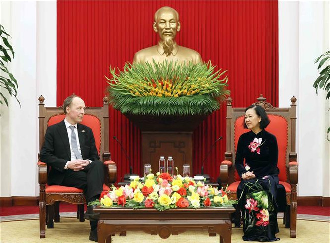 Senior Party official meets with Finnish parliament speaker ảnh 1 Senior Party official meets with Finnish parliament speaker ảnh 1