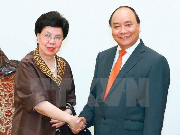 Prime Minister meets WHO leader in Hanoi ảnh 1 Prime Minister meets WHO leader in Hanoi ảnh 1