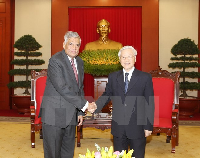 Party chief vows to share development experience with Sri Lanka ảnh 1 Party chief vows to share development experience with Sri Lanka ảnh 1