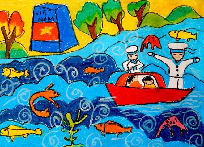 Da Nang exhibition showcases disabled kids’ paintings ảnh 1