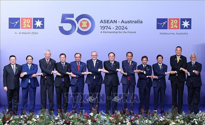 Welcome ceremony held for heads of delegations to ASEAN-Australia Special Summit ảnh 2 Welcome ceremony held for heads of delegations to ASEAN-Australia Special Summit ảnh 2