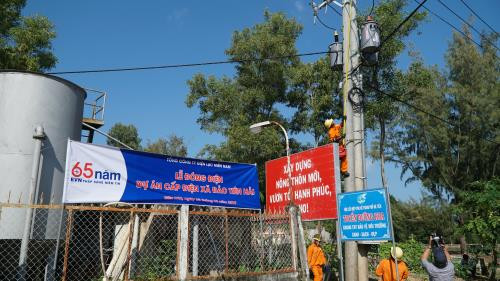 Kien Giang’s island commune joins national grid ảnh 1 Kien Giang’s island commune joins national grid ảnh 1