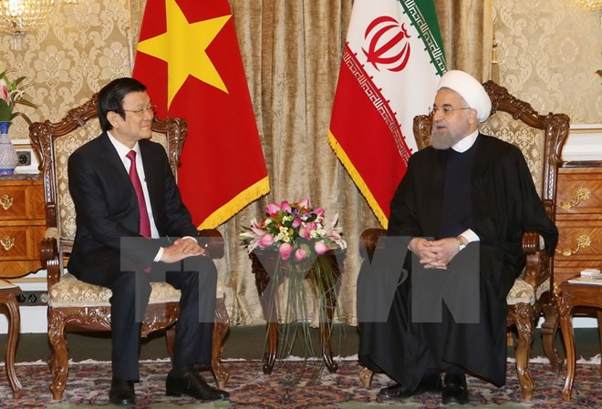 Vietnamese, Iranian Presidents hold talks ảnh 1