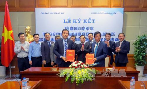 Hai Phong, Vietnam Airlines ink tourism promotion deal ảnh 1 Hai Phong, Vietnam Airlines ink tourism promotion deal ảnh 1