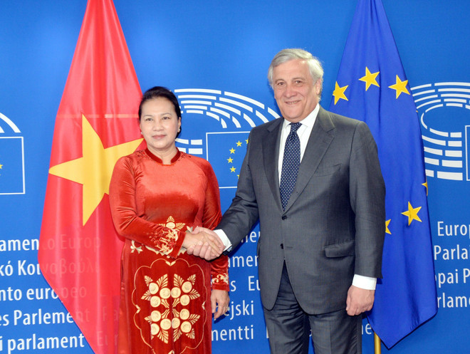 NA leader holds talks with EP President ảnh 1 NA leader holds talks with EP President ảnh 1