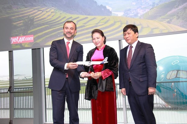 NA Chairwoman visits Airbus aircraft manufacturing factory in Toulouse ảnh 2 NA Chairwoman visits Airbus aircraft manufacturing factory in Toulouse ảnh 2