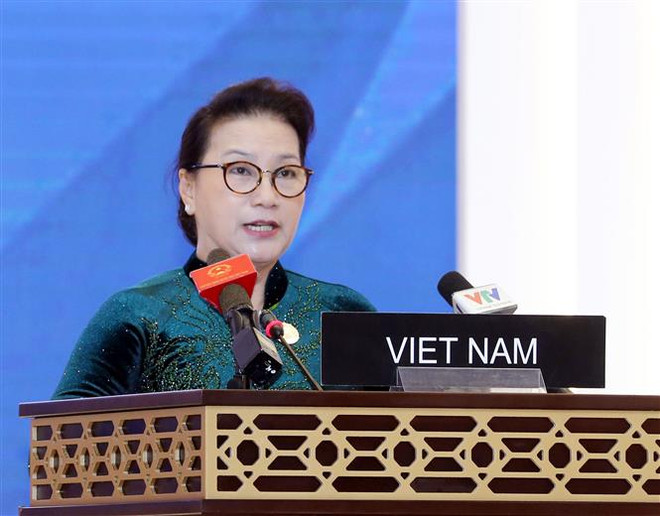 NA Chairwoman addresses IPU-140 plenary session ảnh 1