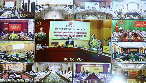 Training teleconference for NA election held nationwide ảnh 1