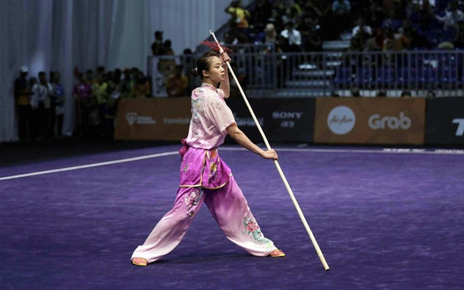 Wushu athlete wins world gold medal for Vietnam ảnh 1