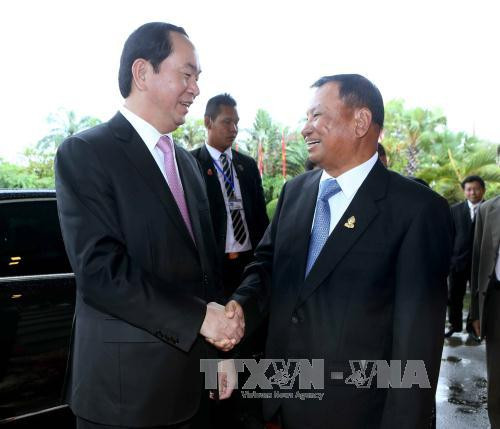 President meets Cambodian legislature, government leaders ảnh 1 President meets Cambodian legislature, government leaders ảnh 1