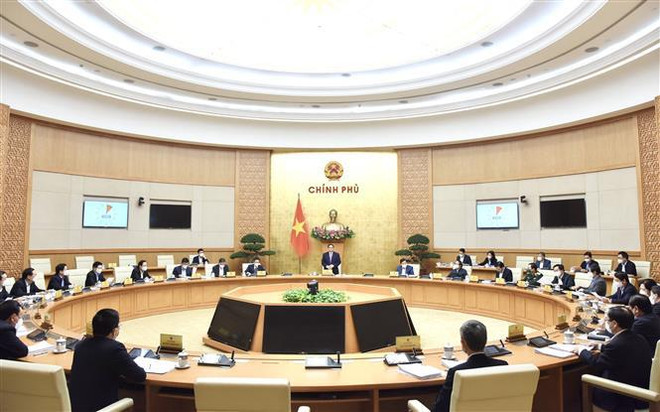 PM chairs Government meeting on law building ảnh 1 PM chairs Government meeting on law building ảnh 1