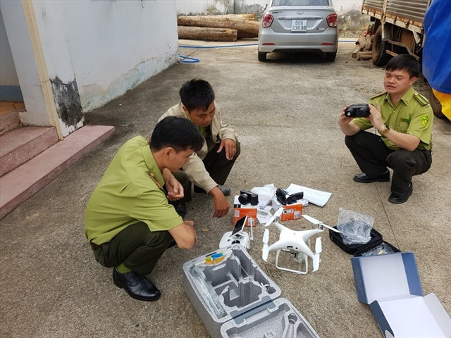 Dong Nai uses drones to patrol forests ảnh 1