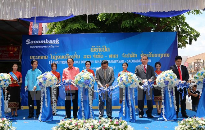 Sacombank Laos inaugurates branch in Champasak ảnh 1 Sacombank Laos inaugurates branch in Champasak ảnh 1