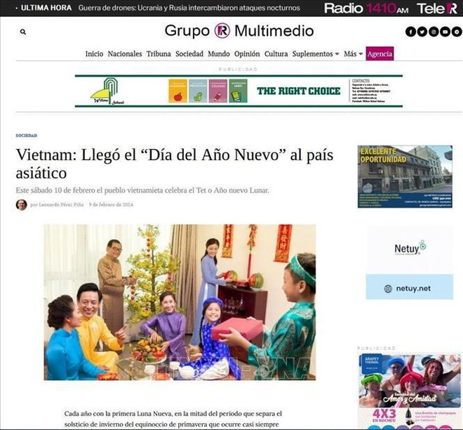 Charms of Tet shine on Uruguayan press ảnh 1